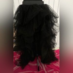 Black tulle skirt size Large